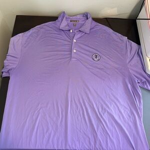 NWOT Peter Millar Summer Comfort Chicago Golf Club Polo Shirt Mens 2XL Purple
